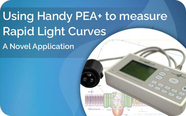 Measuring rapid light curves using Handy PEA+ continuous excitation chlorophyll fluorescence system